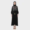 HIKMAT Abaya A3845 Black (1)