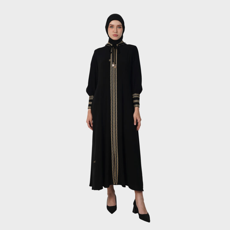 Velvet Amara Abaya - Black