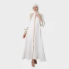HIKMAT Abaya A6615 White (1)