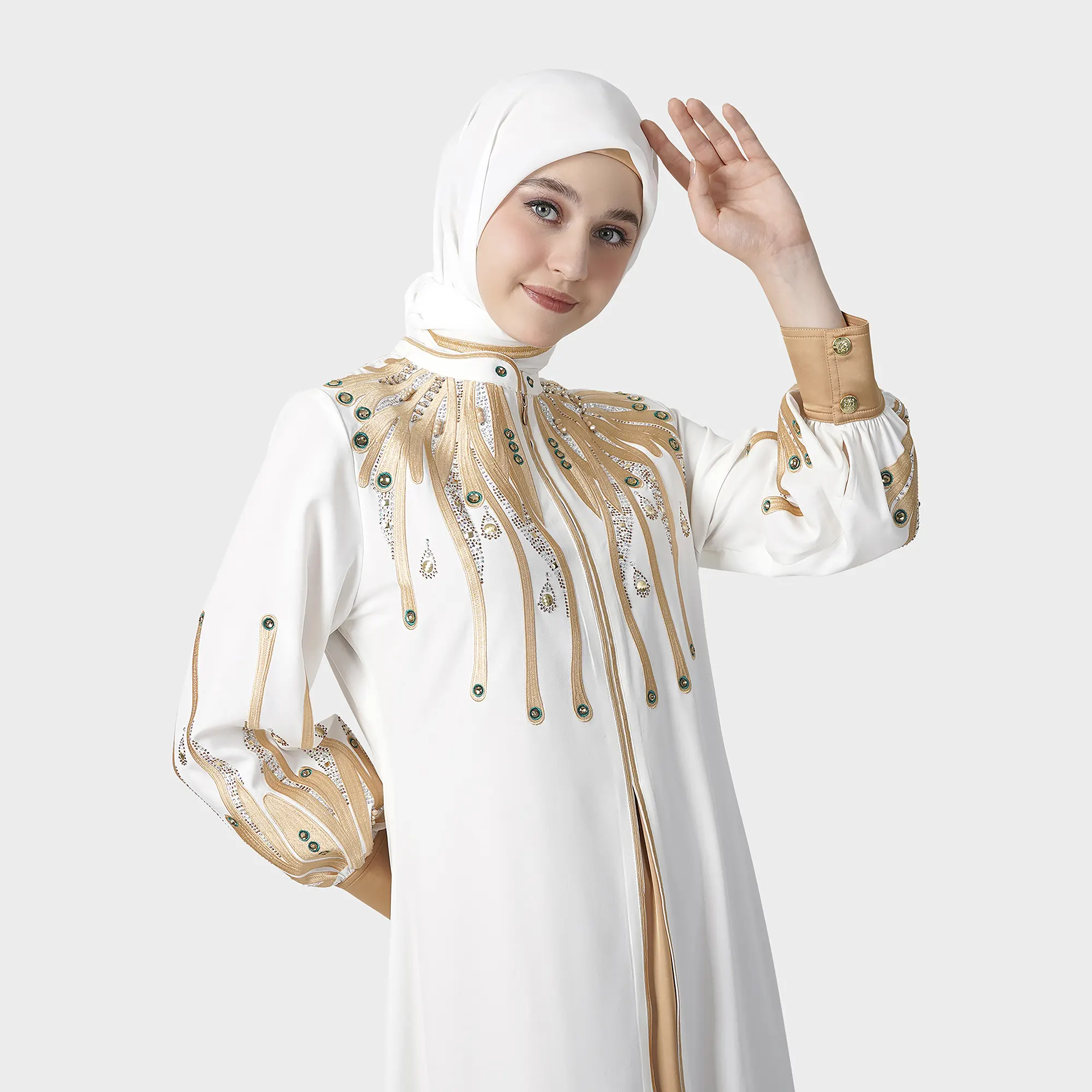 Hikmat Abaya A5544 White (3)
