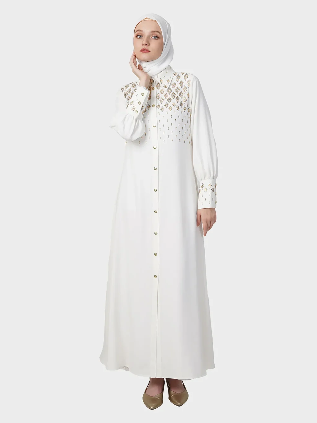 Golden Glint Abaya