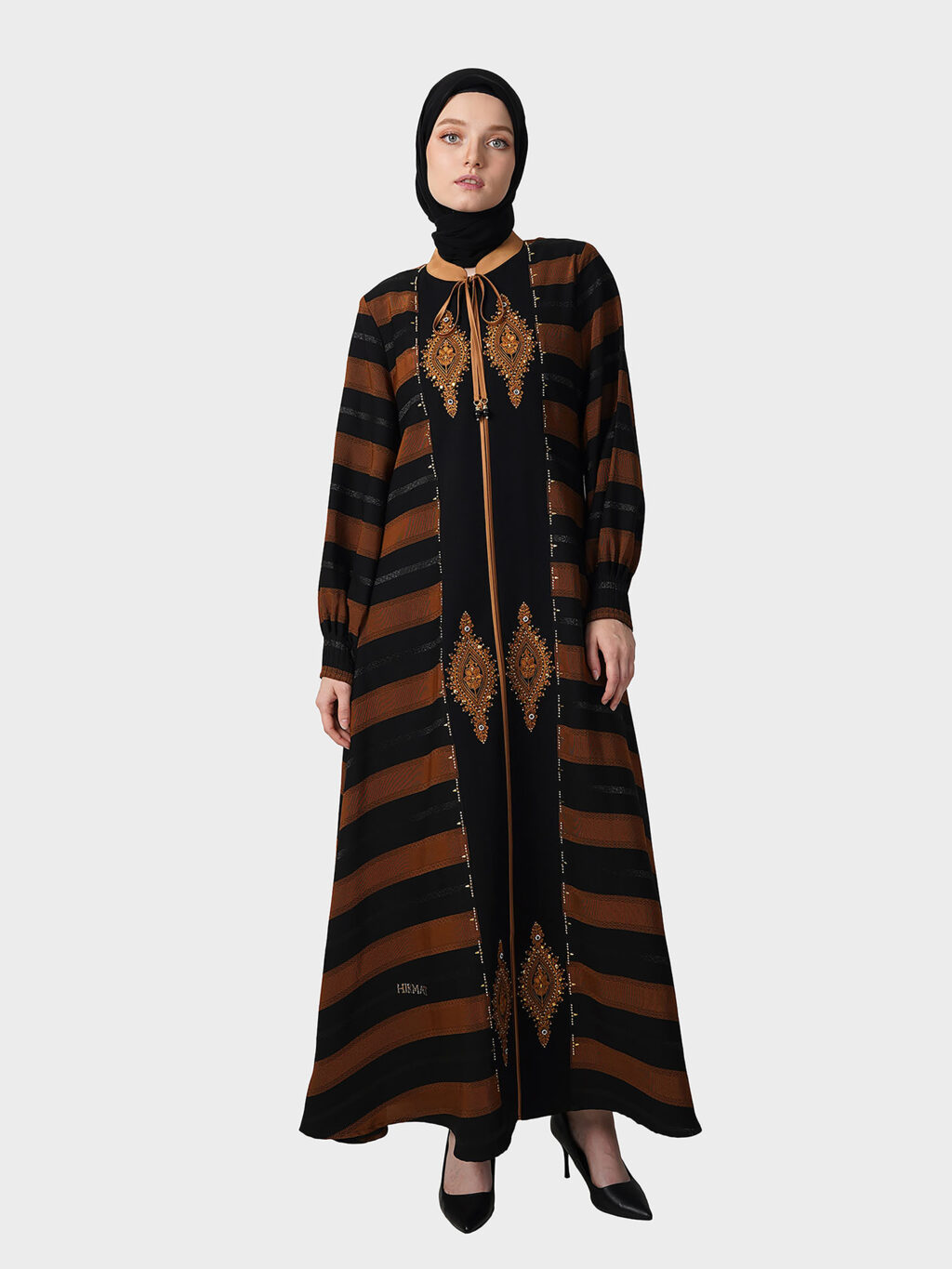 Ornate Stripes Abaya