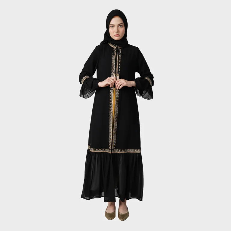 Serica Dusk Abaya - Black