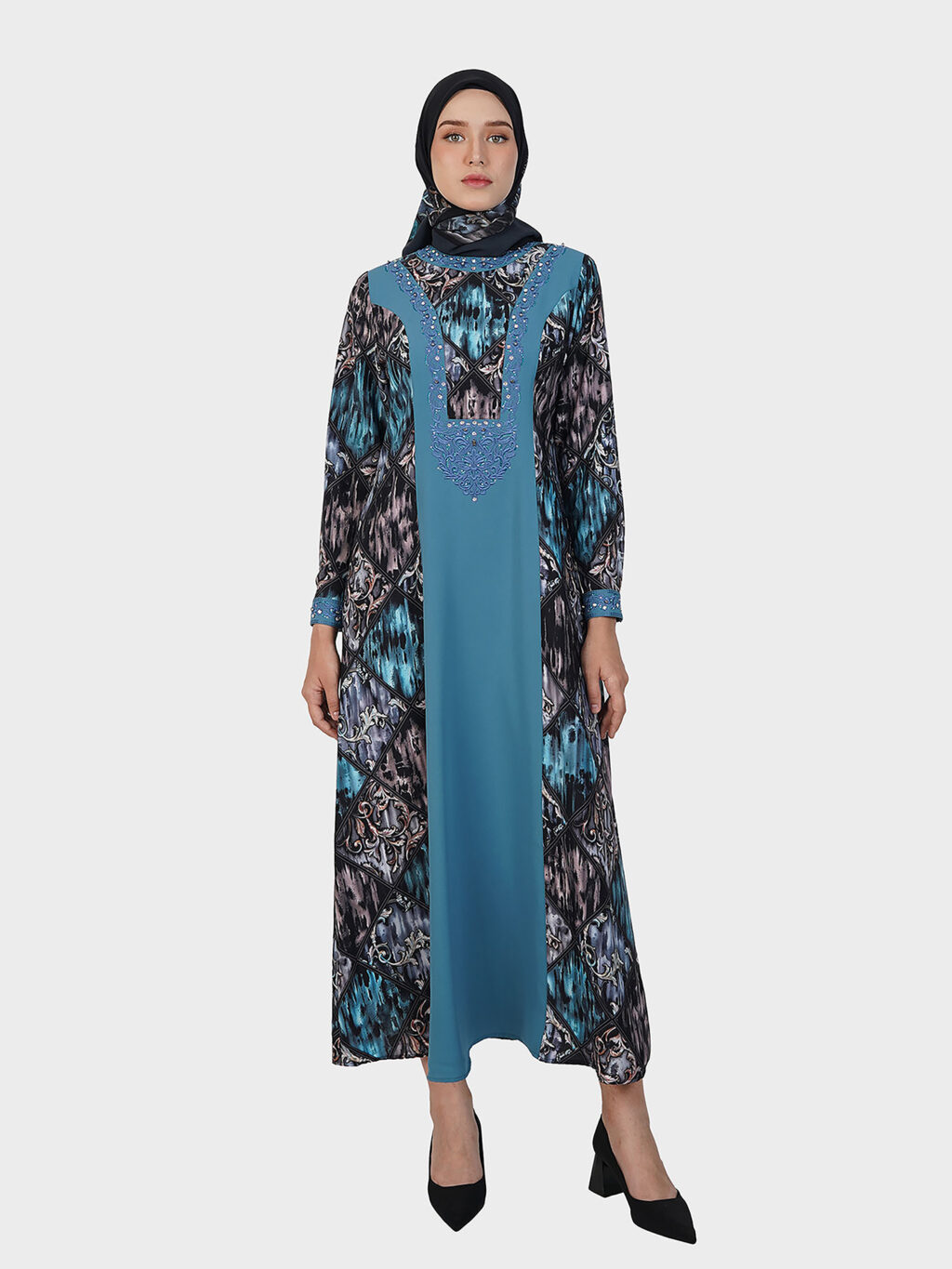 Radiant Mosaic Jalabiya Dress