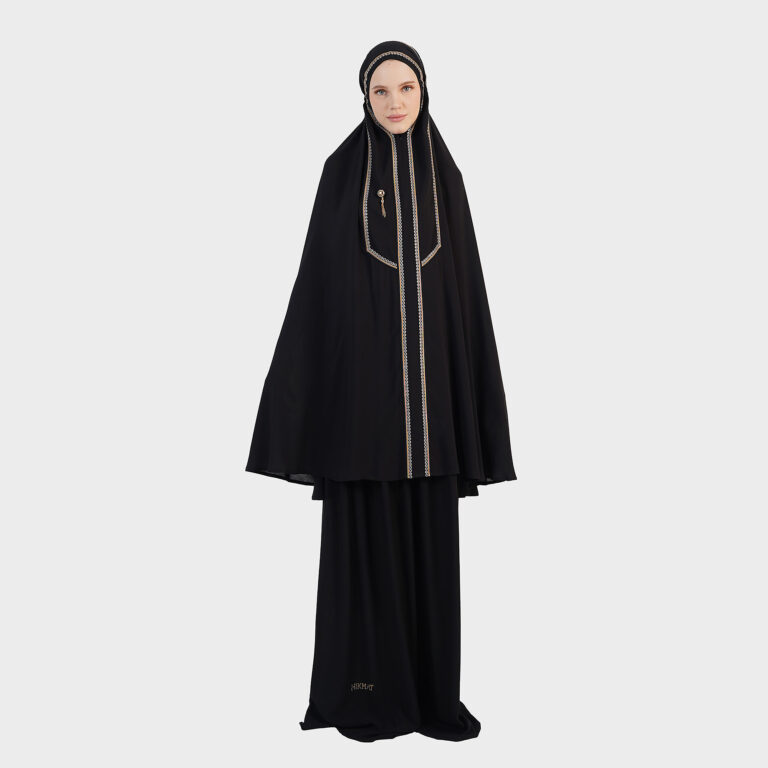 Divine Drapes Mukena - Black