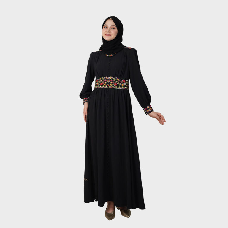 Rosette Grace Abaya - Black