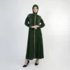 HIKMAT Abaya A3868 D Green (1)