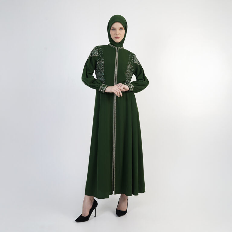 Wild Grace Abaya - D. Green