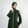 HIKMAT Abaya A3868 D Green (3)