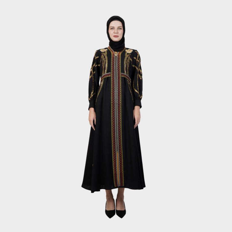 Eclipse Glow Abaya - Black