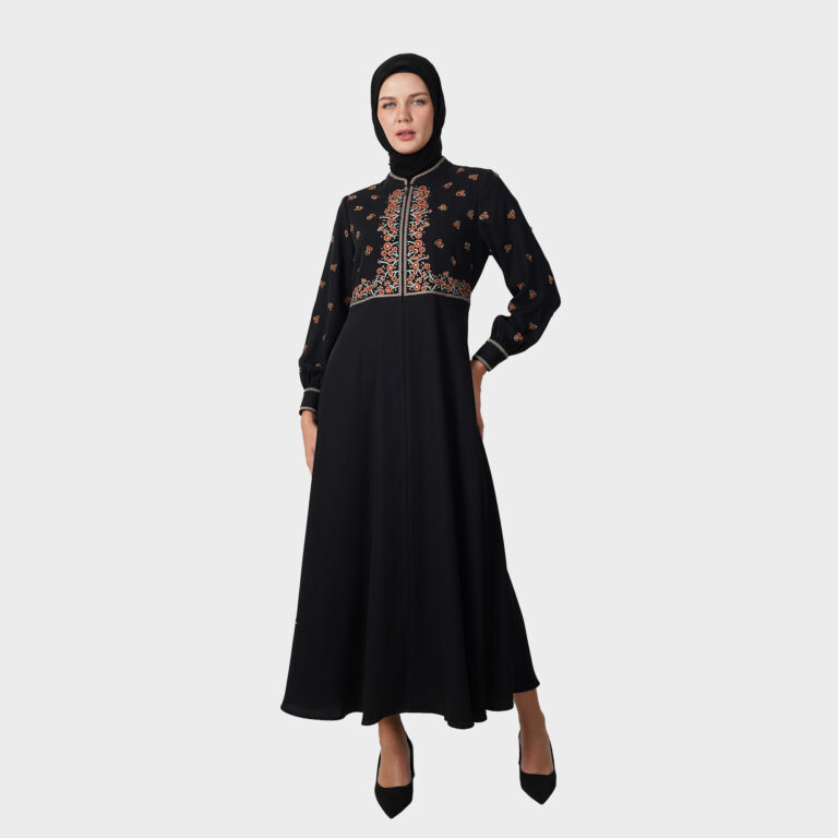 Luna Allure Abaya - Black