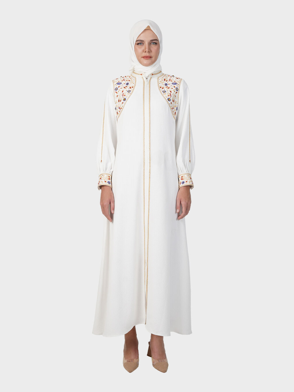 Blanc Jardin Abaya
