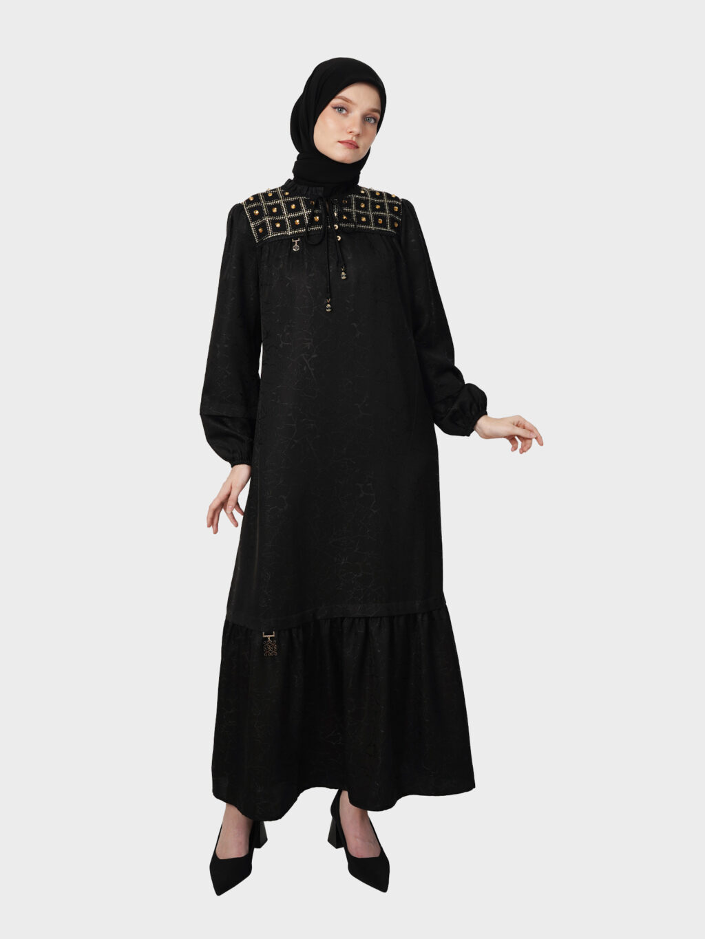 Aurum Grid Dress