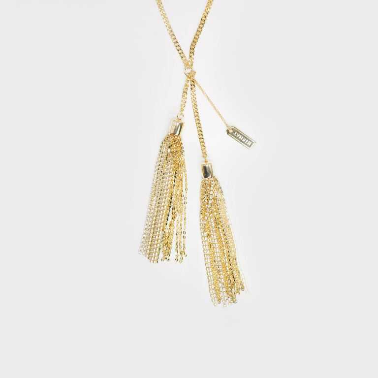 Aurora Drapes Chain Necklace - Gold