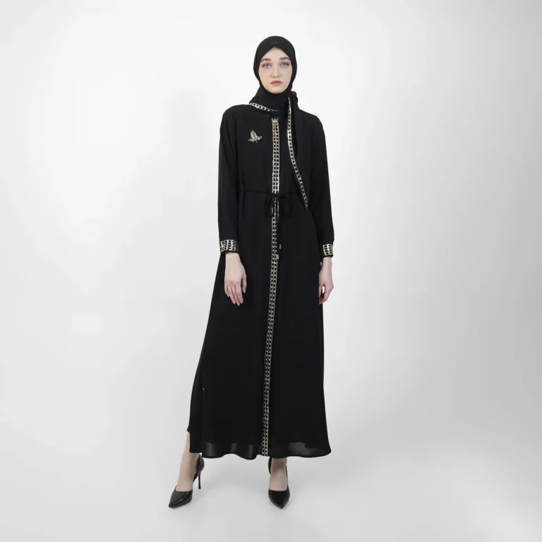 Fascia Royale Abaya - Black