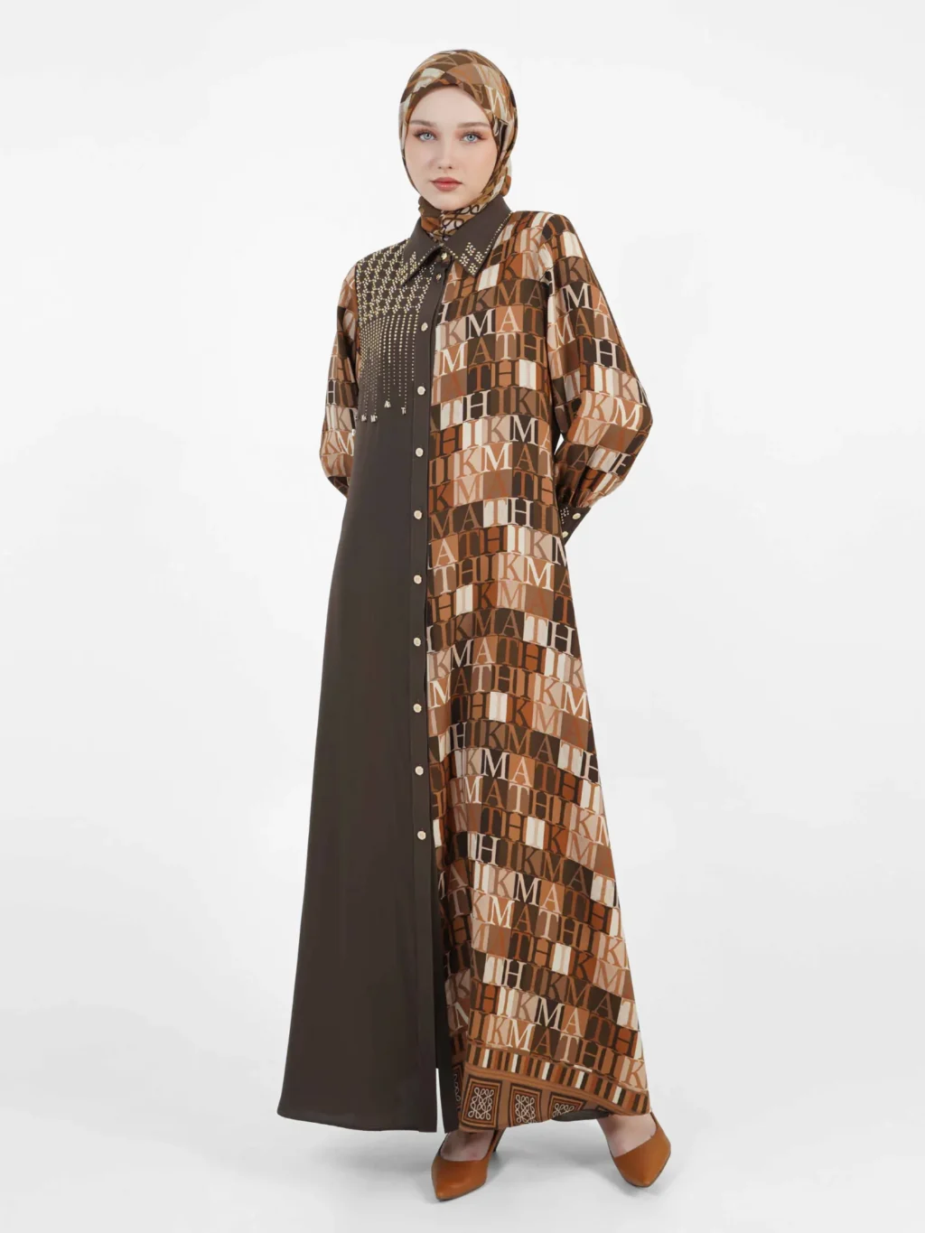 Letter Mosaic Abaya