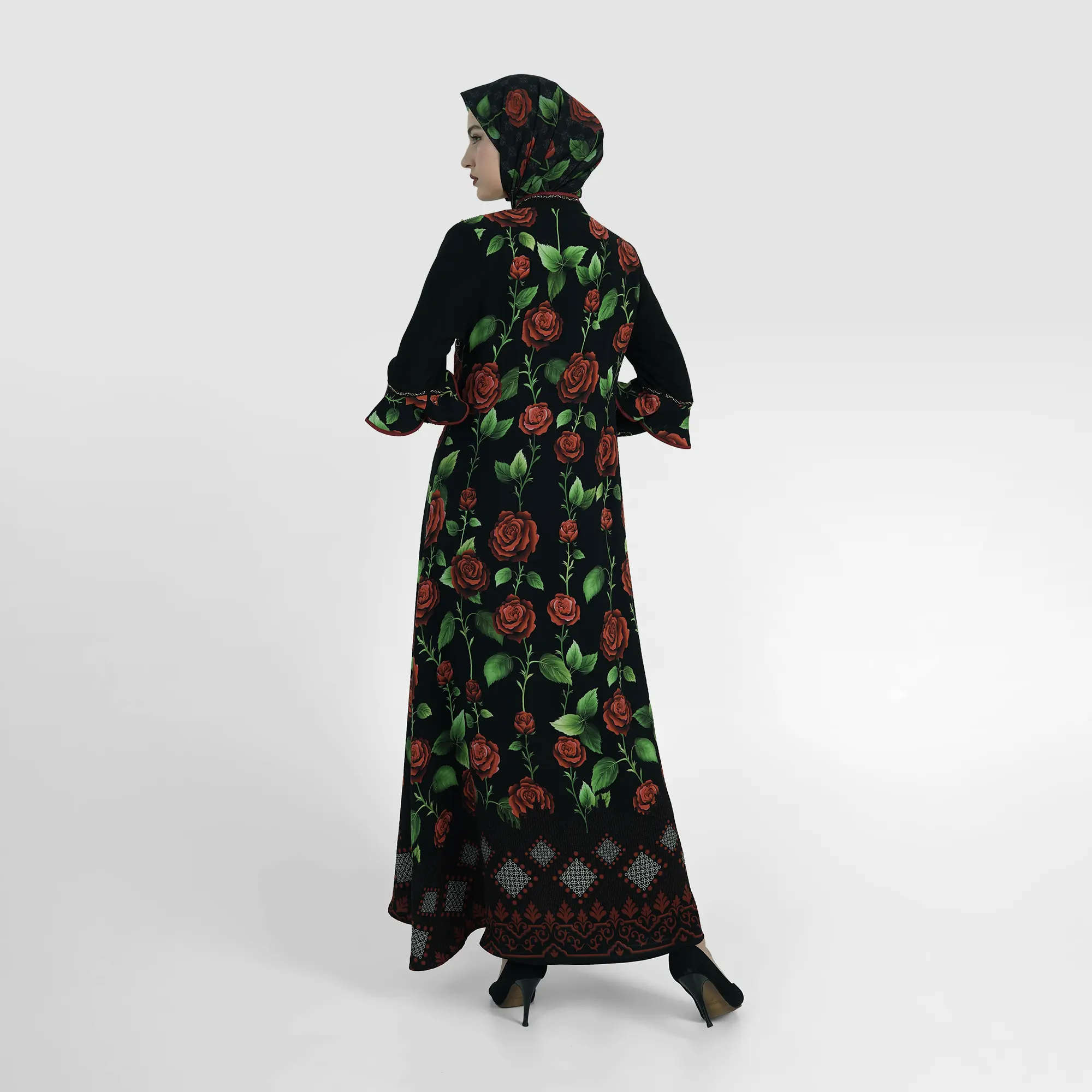 HIKMAT Abaya A1427 Black (3)