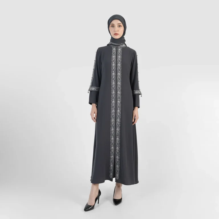 Aranya Luxe Abaya - D. Grey
