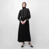 HIKMAT Abaya A3828 Black (1)