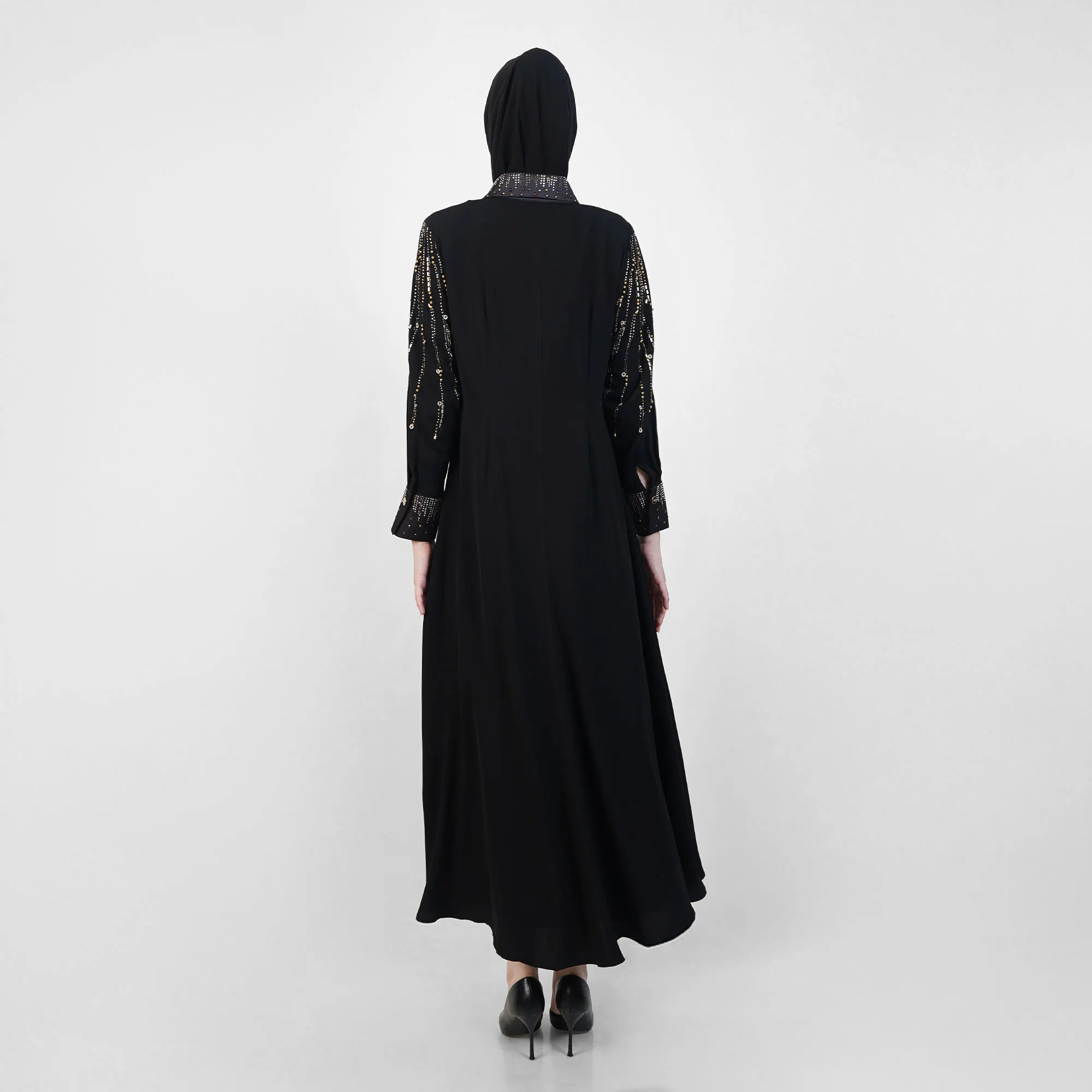 HIKMAT Abaya A3828 Black (2)
