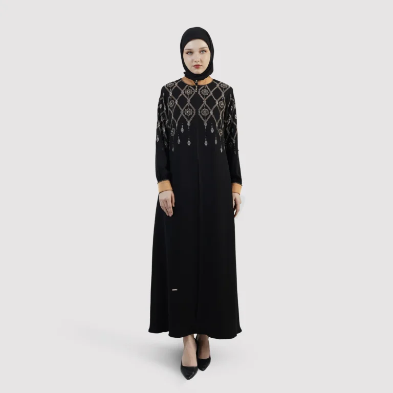 Soleil Blush Abaya - Black