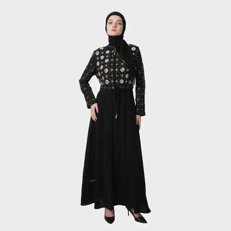 Nex Fleur Abaya - Black