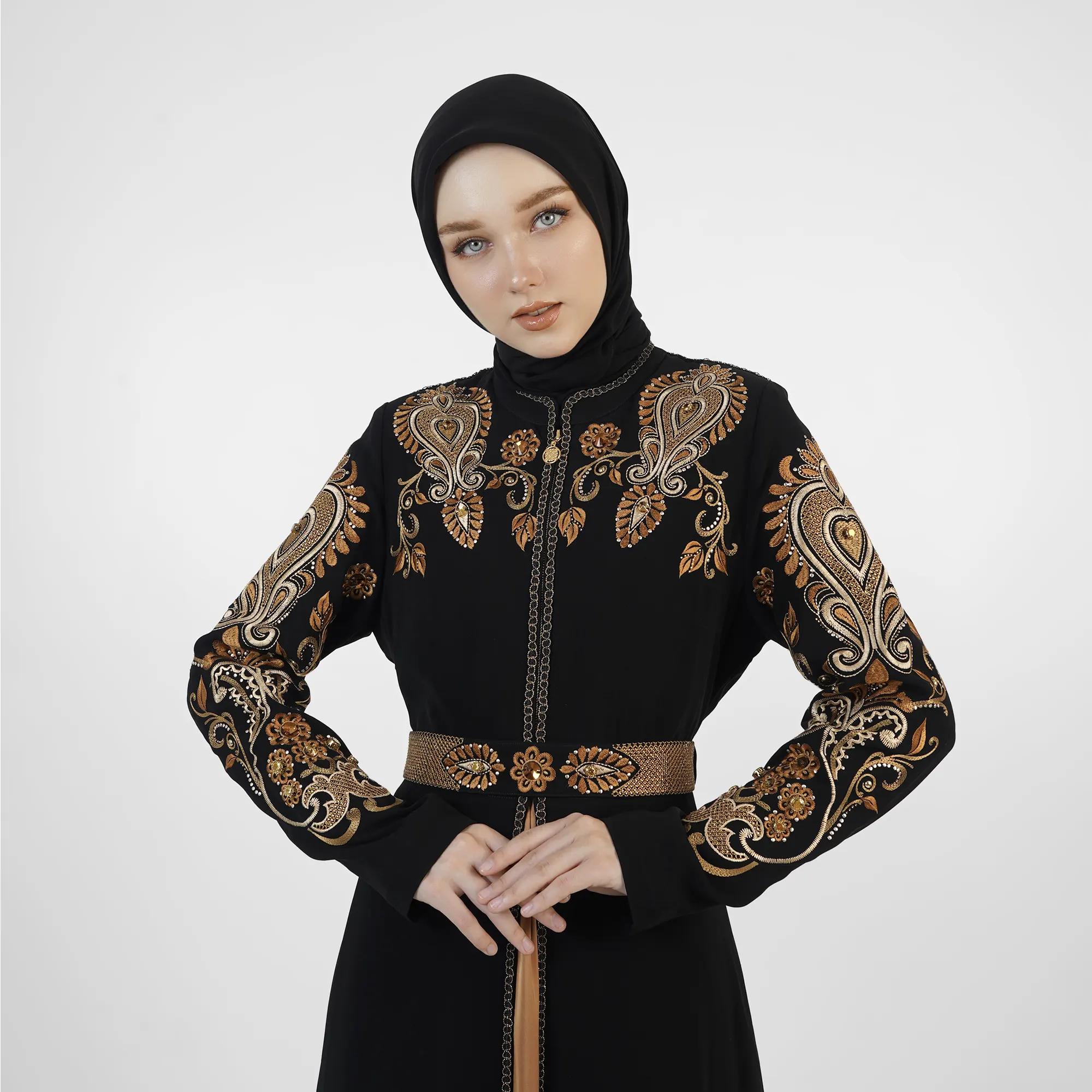 HIKMAT Abaya EA3012 Black (2)