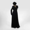 HIKMAT Abaya EA3012 Black (3)