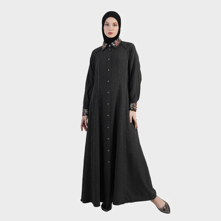 Liora Stripe Dress - Black