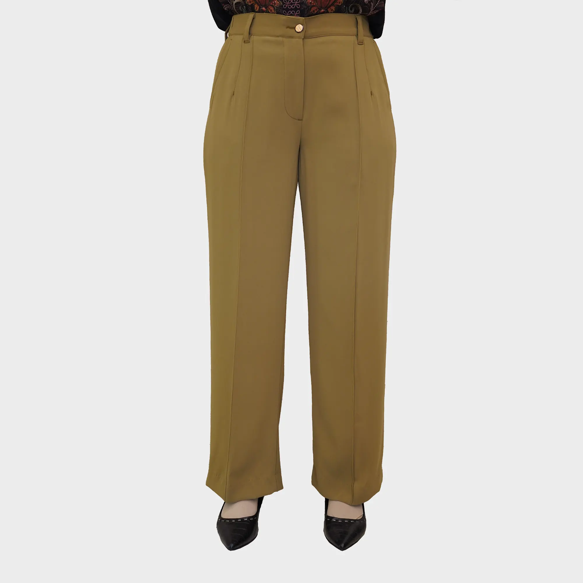 Sleek Ivory Pants
