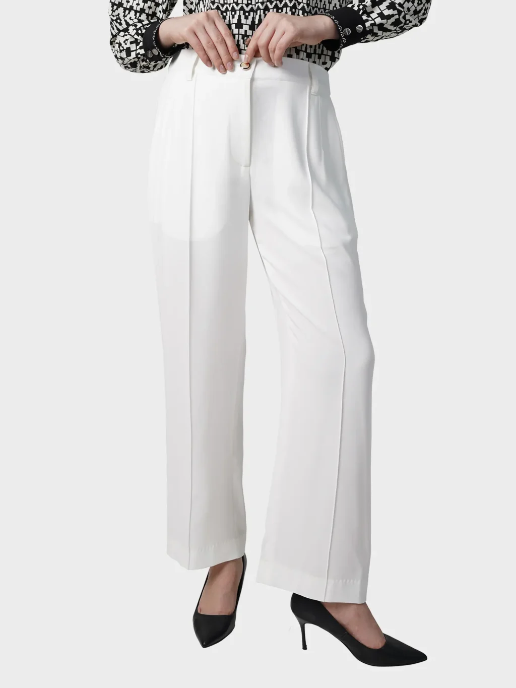 Sleek Ivory Pants
