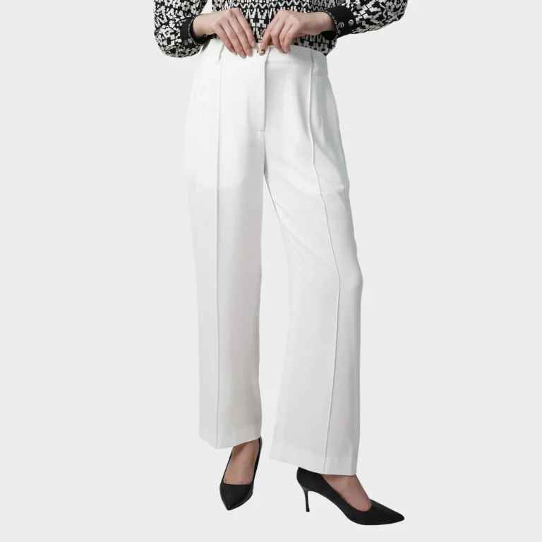 Sleek Ivory Pants - White