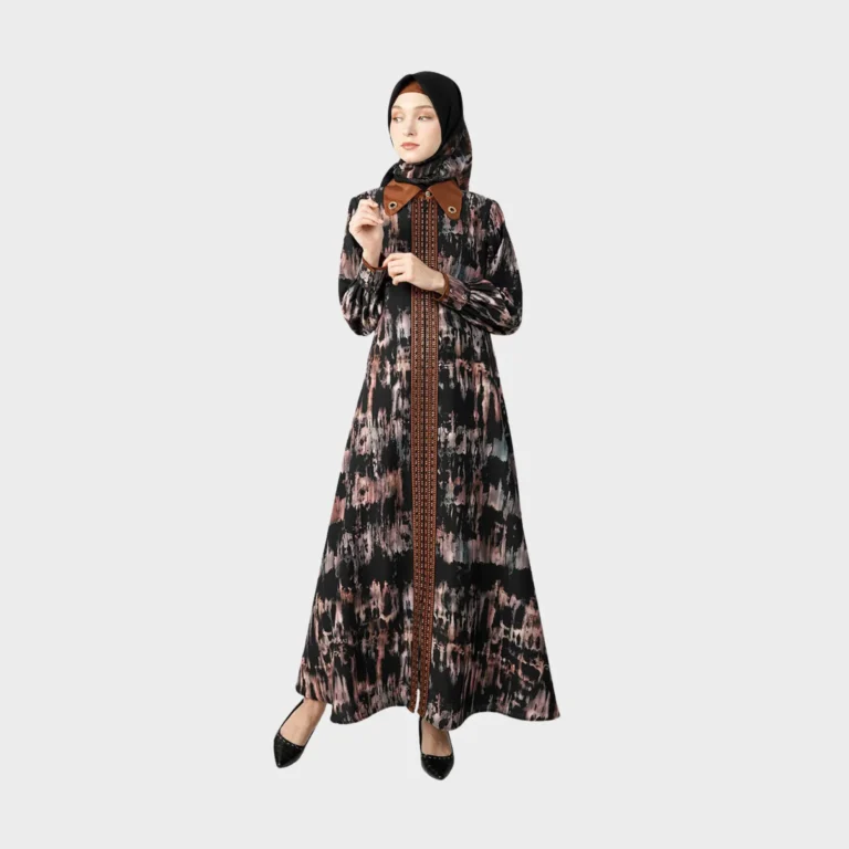 Sable Radiance Abaya - Brown
