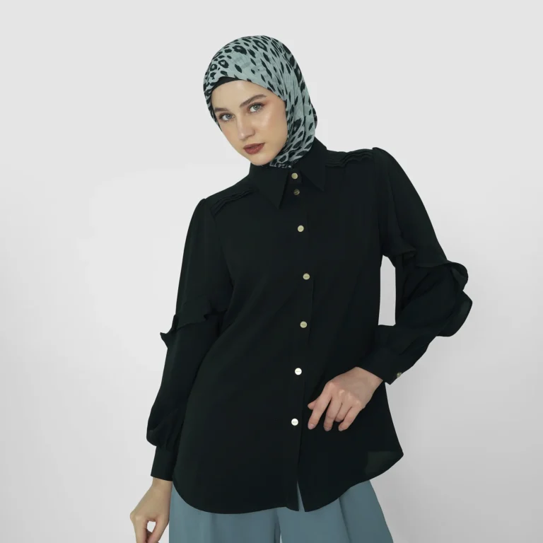 Lace Allure Blouse - Black