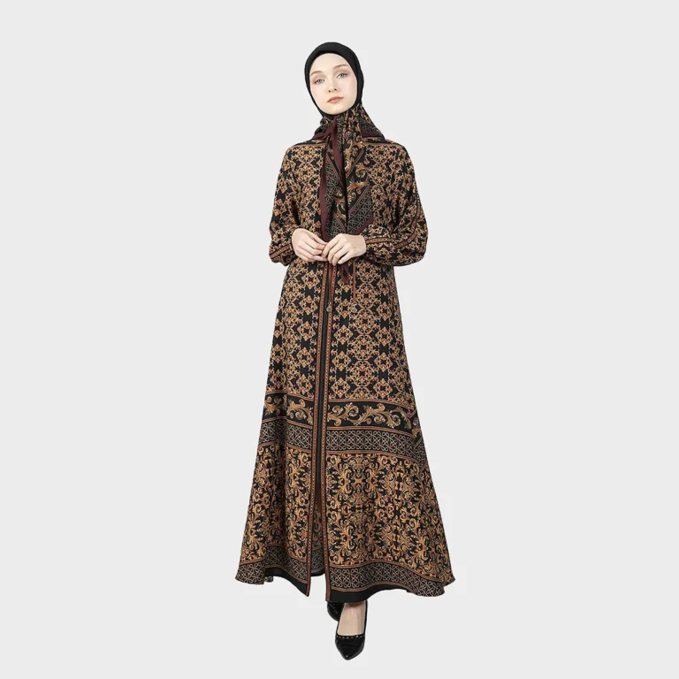 Heritage Allure Abaya - Brown