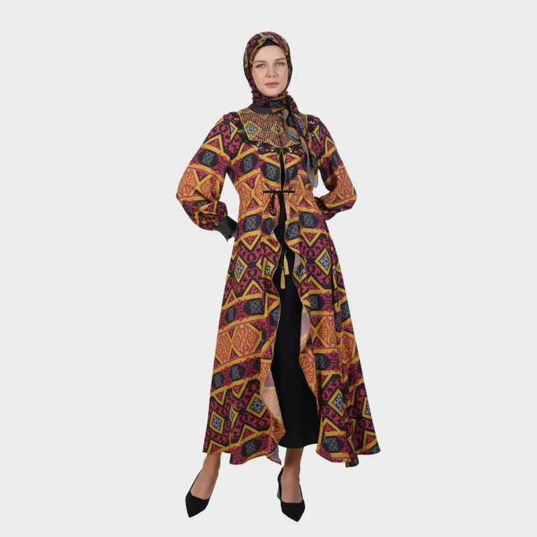 Forma Illusion Abaya - Maroon