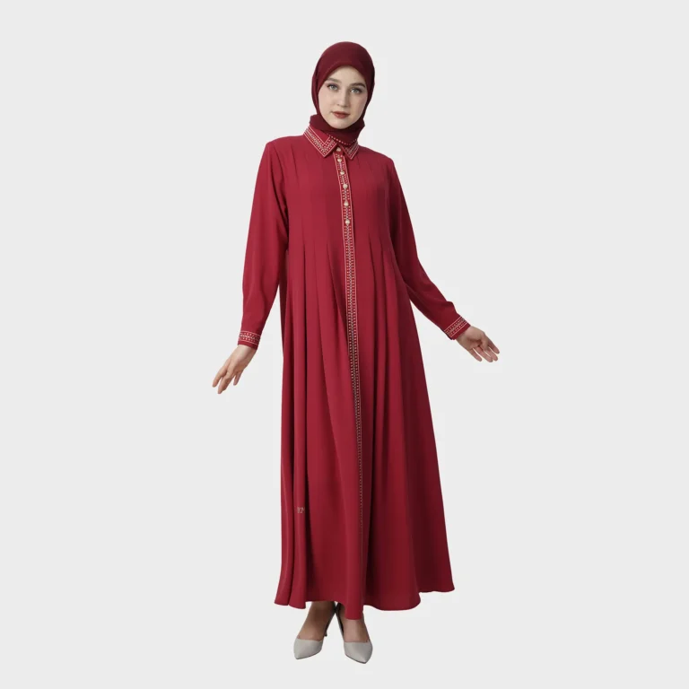 Noble Solis Abaya - Red