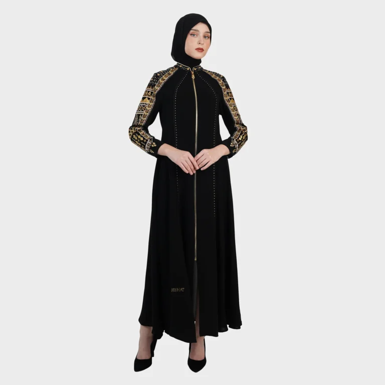 Noura Chaine Abaya - Black