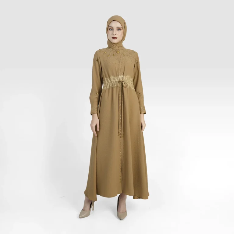Crown Verity Abaya - Beige