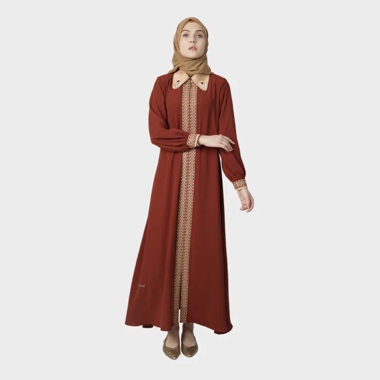 Noble Essence Abaya - Brick