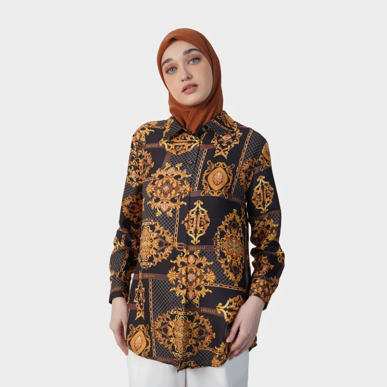 Royal Emblem Blouse - Black