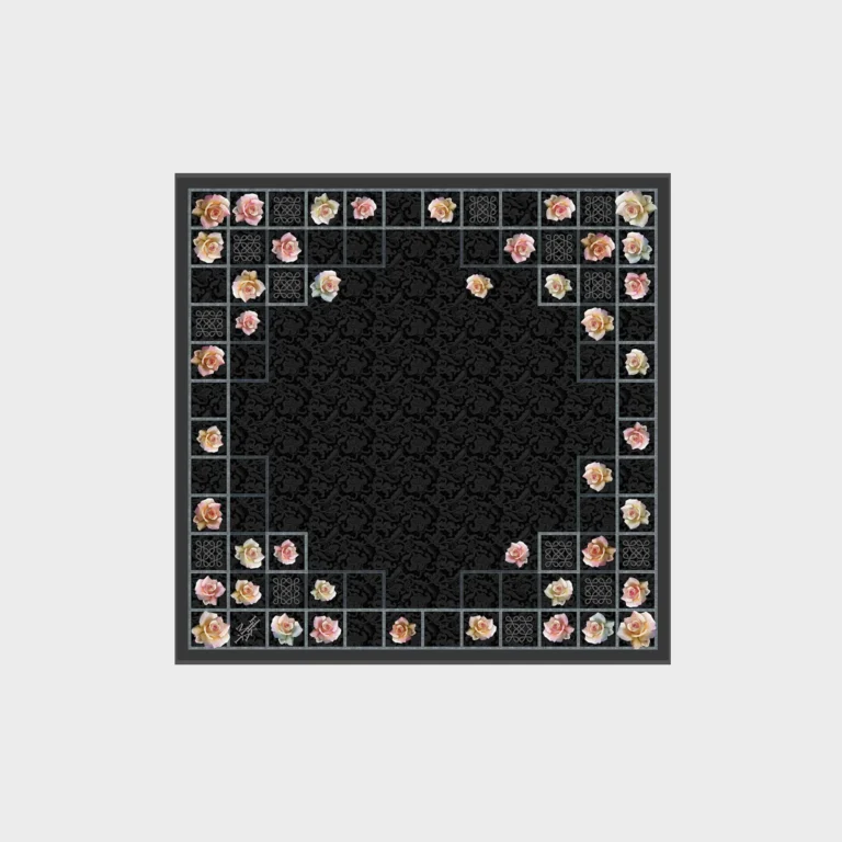 Rose Lattice Headscarf - Blue