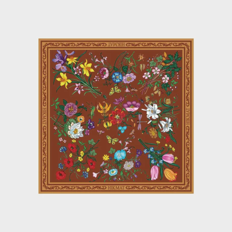 Bloom Grove Headscarf - Brown