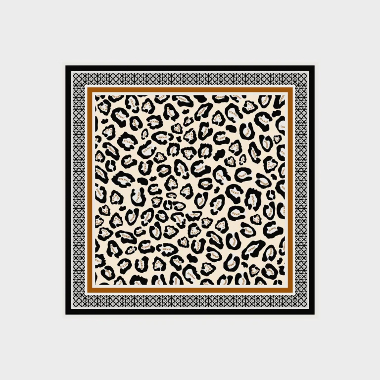 Wild Mosaic Headscarf - Black