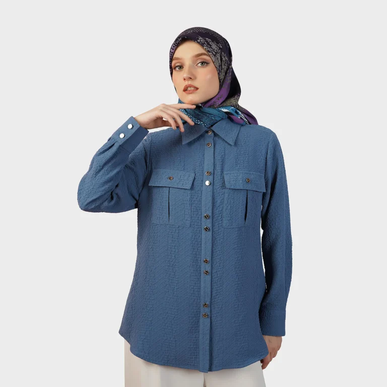 Subtle Luxe Blouse - Blue