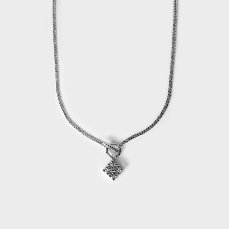 Lattice Grace Necklace - Silver