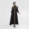 HIKMAT Abaya A1373 Black (1)
