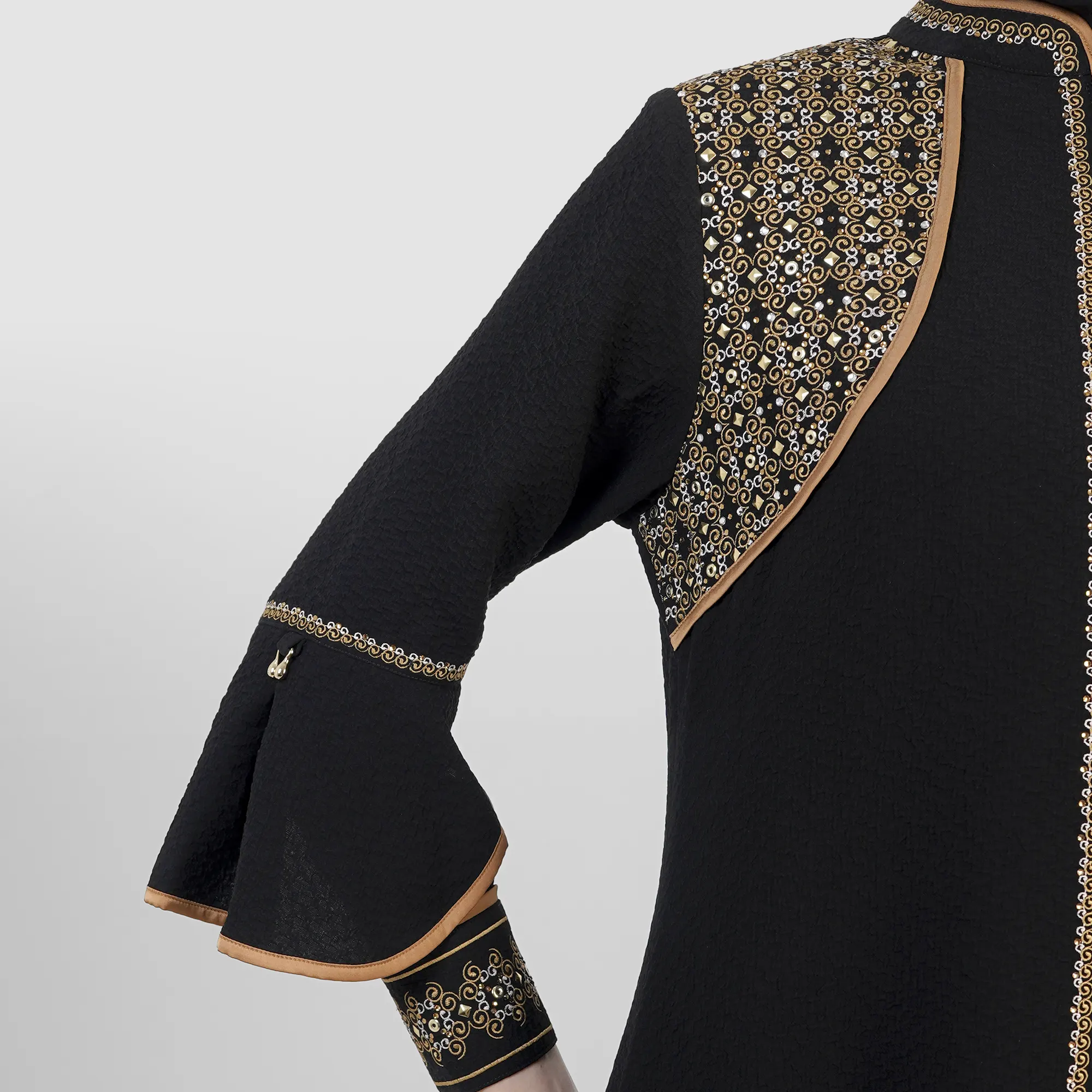 HIKMAT Abaya A1373 Black (2)