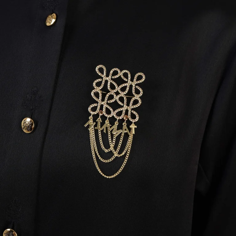 Vincula Chain Brooch - Gold