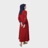 HIKMAT Abaya A3833 Maroon (3)